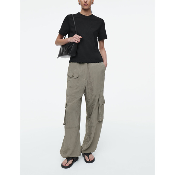 COS Pants - Cos 'Parachute' Grey Viscose Cargo Pants Size 4